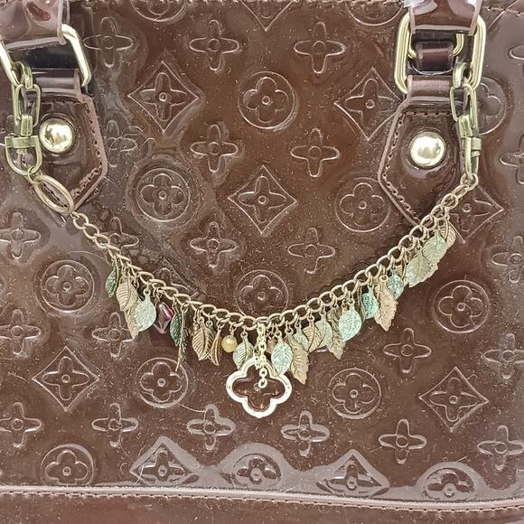 Luxe Family Tree 10" Bag Chain Charm Leaves Autumn Bronze Rustic Artsy Bohemian - Picture 11 of 11